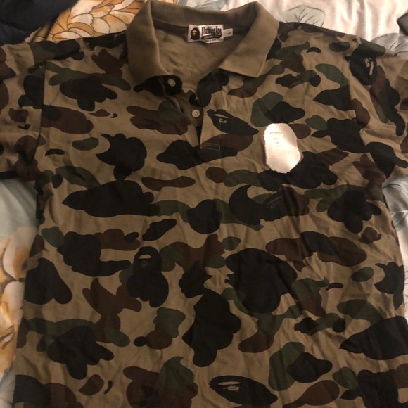 Bathing ape mens polo shirt size l brand new - Picture 4 of 5